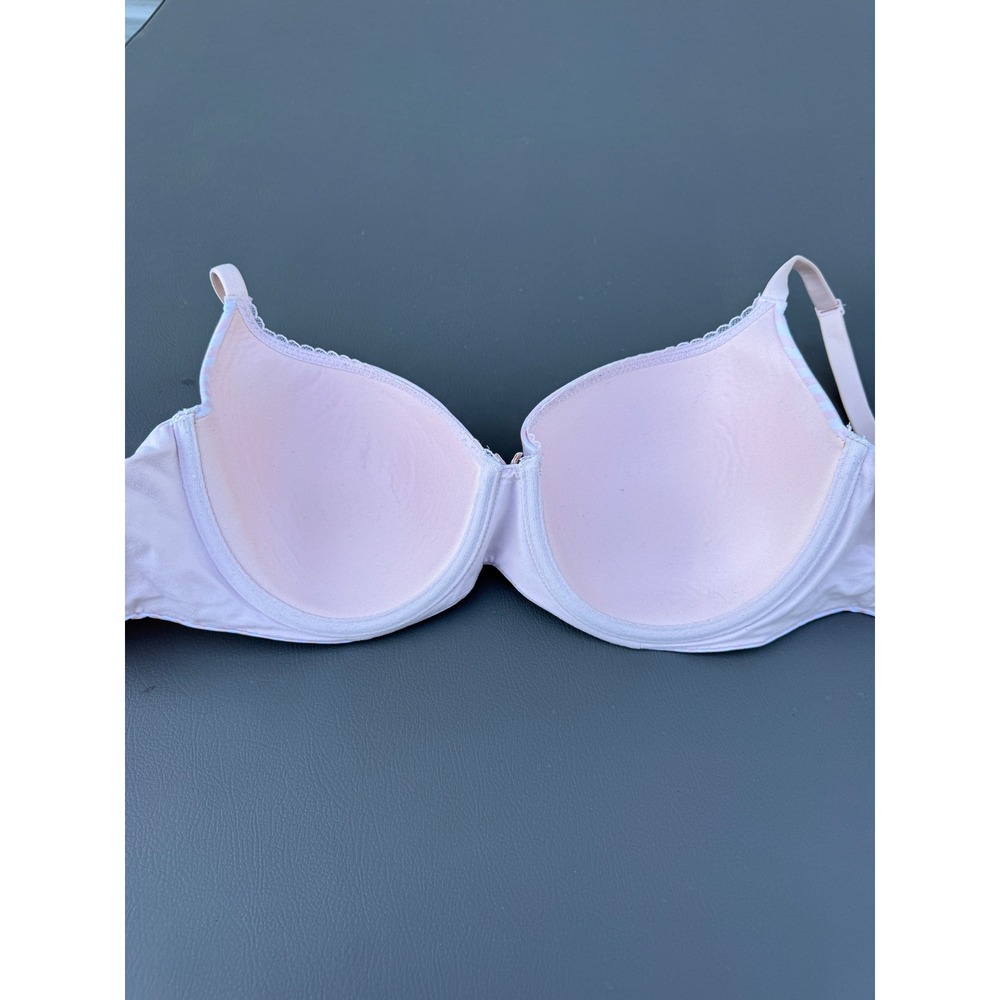 Victoria's Secret Body By Victoria Lined Demi Bra Pink White Stripe 34DDD F75 - Picture 4 of 5